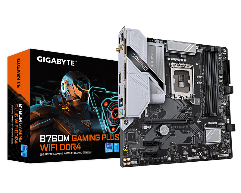 Mainboard Gigabyte B760M GAMING PLUS WIFI DDR4 (Bluetooth)